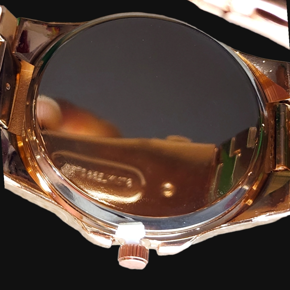 NWT Unisex Luxury Rose Gold Rhinestone Quartz Watch Dial Analog Wristwatch - Picture 8 of 16